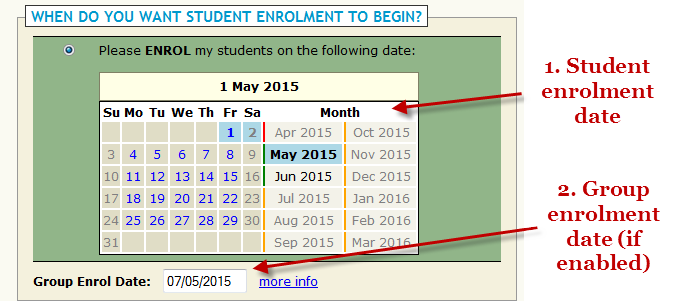 When Do You Want Student Enrolment To Begin?